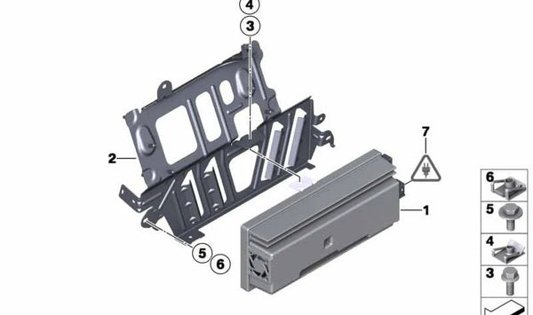 Amplificador Sistema Hifi para BMW F26 (OEM 65126841973). Original BMW