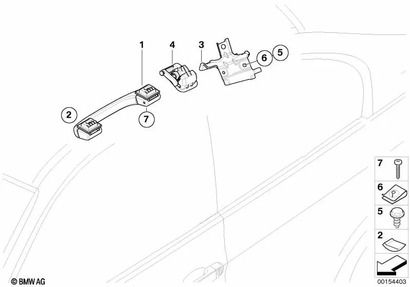 Right bracket for BMW 3 Series E92, E92N (OEM 51167117616). Original BMW.