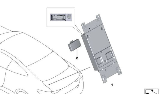 Caja de Comunicación Telemática para BMW G23, G83, F91, F92, F93, G14, G15, G16, G29 (OEM 84105A59D32). Original BMW