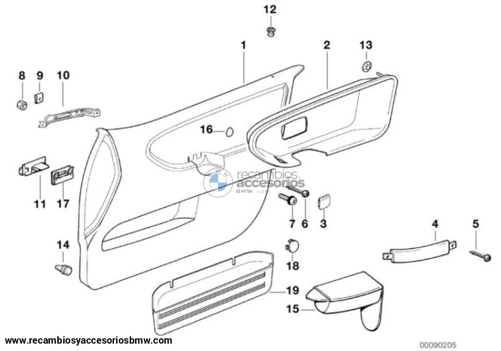 Clip De Reparacion Original Bmw Para E36. Recambios