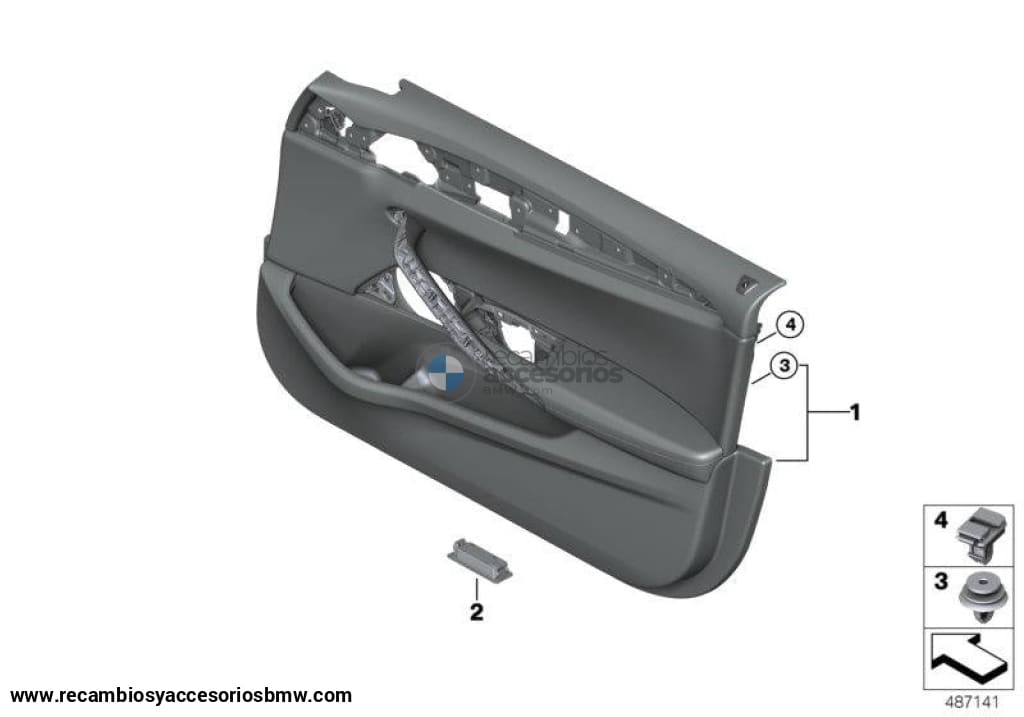 Clip Grapa Revestimiento Puerta Para Bmw G20 G21 G28 G30 F905 G31 G38 G32 Gt G05 G06 G07 G29 .