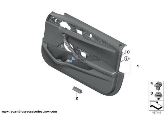 Clip Grapa Revestimiento Puerta Para Bmw G20 G21 G28 G30 F905 G31 G38 G32 Gt G05 G06 G07 G29 .