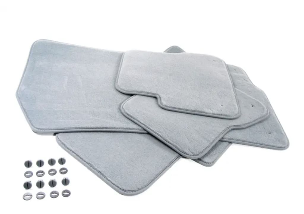 Conjunto De Alfombrillas Velour (4 Unidades) Para Bmw E46 Cabrio Originales Gris