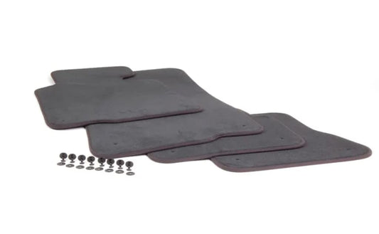 Conjunto De Alfombrillas Velour (4 Unidades) Para Bmw E46 Cabrio Originales Negro (Anthrazit)