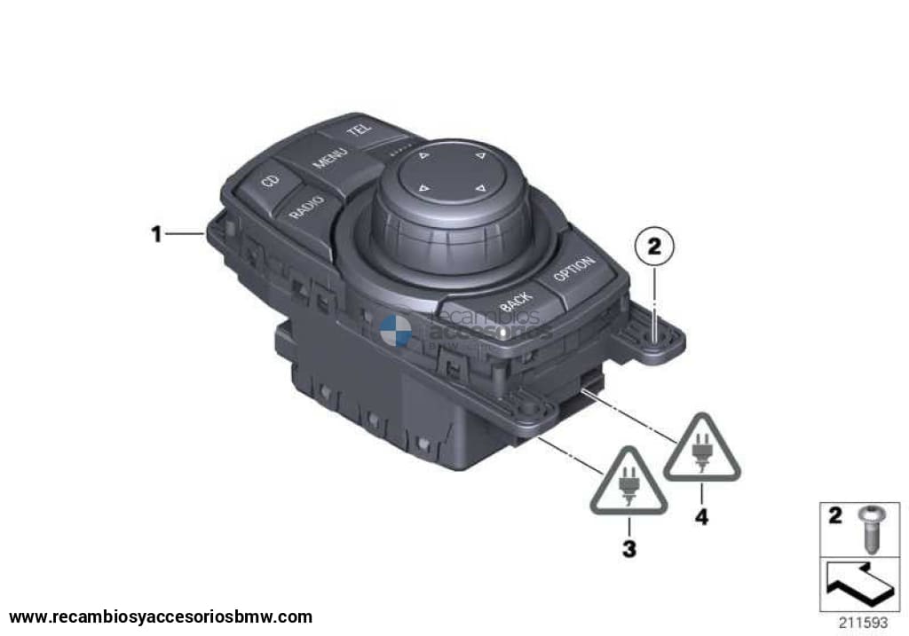 Controlador Ruleta Idrive Para Bmw F20 F21 F30 F31 F25 . Original Bmw. Recambios