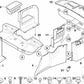 Revestimiento de la puerta trasera para BMW E39 Serie 5 (OEM 51498186808). Original BMW.