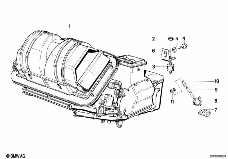 Drosselduse for BMW E30, E28, E24 (OEM 64111386446). Genuine BMW