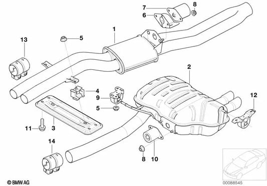 Amortiguador de Vibraciones para BMW Serie 3 E46 (OEM 18107513298). Original BMW