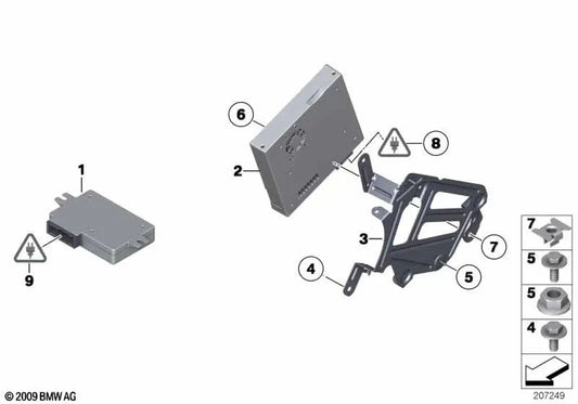 TV Module Support for BMW 6 Series F06, F06N (OEM 65159237830). Genuine BMW