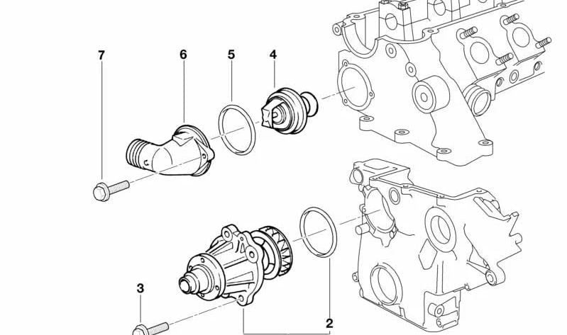 Termostato para BMW Serie 3 E36 (OEM 11532246825). Original BMW