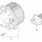 Motor ventilador calefacción/climatizador OEM 64116927598 para BMW Z4 E85, E86. Original BMW.