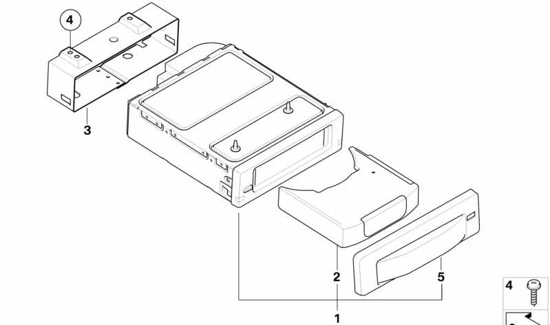 Revistero de CDs para BMW E60, E61, E63, E64 (OEM 65129188892). Original BMW