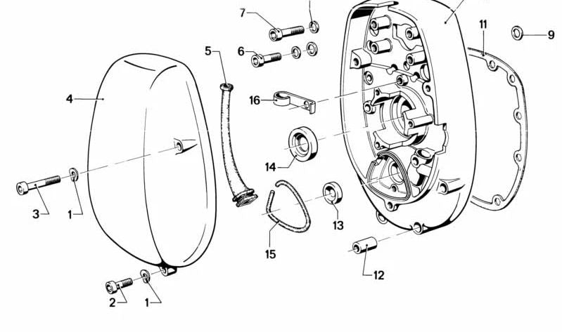 Sellador de Eje para BMW E90, E60, E87, X5 E53, E70 (OEM 11141261193). Original BMW