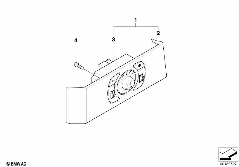 Unidad de control de luces para BMW E60, E63, E64 (OEM 61316925259). Original BMW.