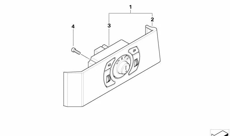 Modulo di luce OEM 61316925251 per BMW E60, E61. BMW originale.