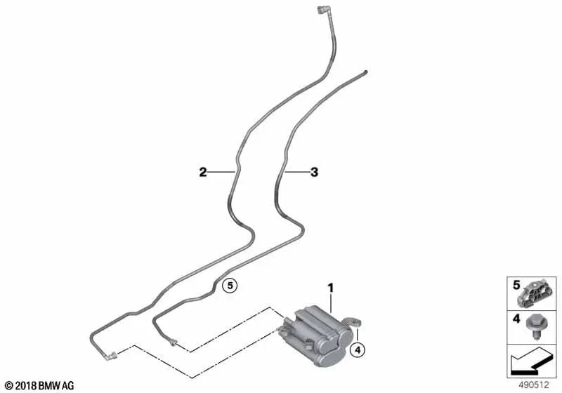 Lüftungskanal für BMW G07, G07N (OEM 16137439922). Original BMW.