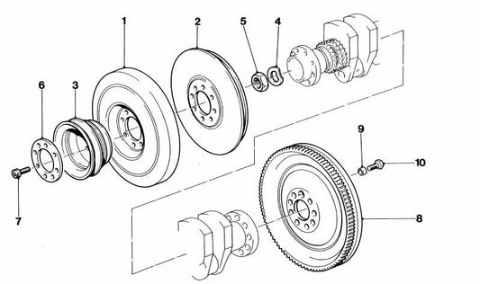 Rondella di regolazione OEM 11231304349 per la serie BMW 3 (E21, E30, E36, E46, E90, F30), Serie 5 (E12, E28, E34, E39, E60, F10), Serie 7 (E23, E32, E38, E65, F01 ), Z3, z4, x3, x5. BMW originale.