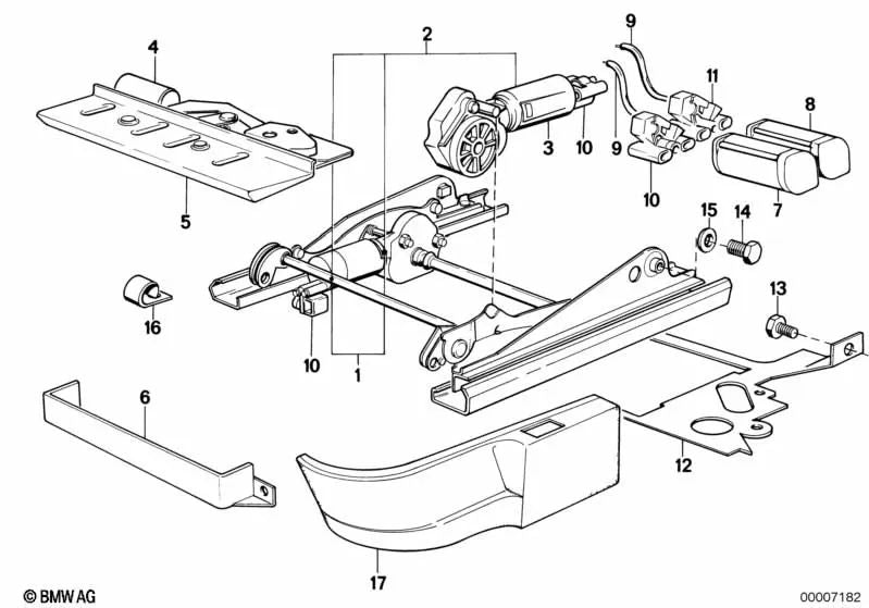 Left exterior blende for BMW Series 5 E28, Series 6 E24 (OEM 52101934603). Genuine BMW.