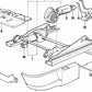 Elemento exterior izquierdo para BMW E28, E24 (OEM 52101934599). Original BMW