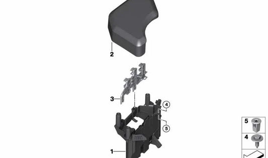 Electronics box cover OEM 12908622031 for BMW F20, F21, F22, F23, F30, F31, F32, F36. Original BMW.