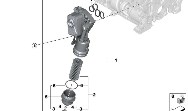 Lavadora de vedação OEM 11428595437 para BMW F70, U06, U11, U12, U10. BMW original.