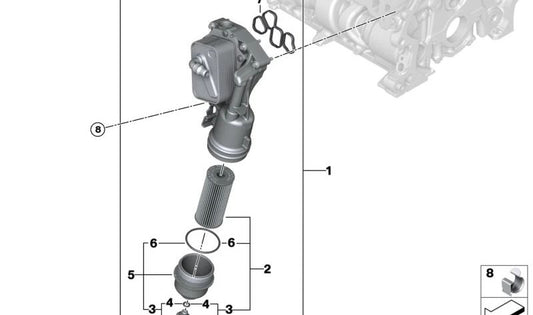 Arandela de sellado OEM 11428595437 para BMW F70, U06, U11, U12, U10. Original BMW.