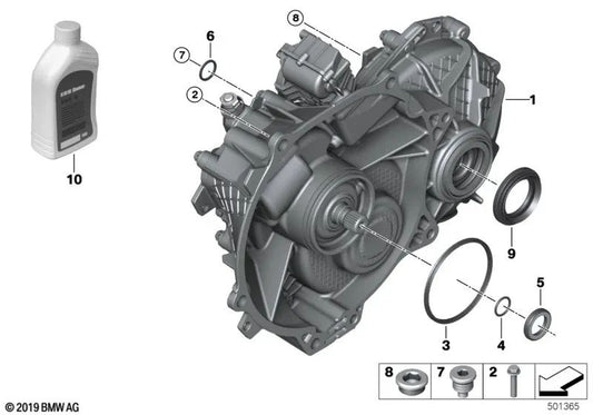 Retén de eje para BMW I01, I01N (OEM 27218682713). Original BMW