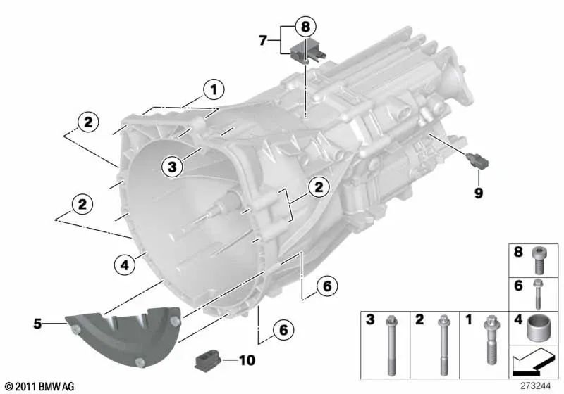 Placa de cobertura engomada para BMW Serie 1 F20, F21, Serie 2 F22, F23, Serie 3 F30, F31, Serie 4 F32, F33, F36, X1 E84, Z4 E89 (OEM 23007635783). Original BMW