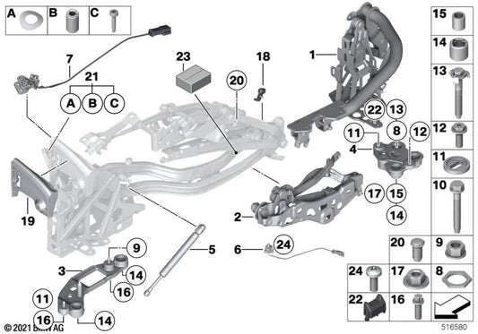 Inserto de rosca para BMW Serie 3 E93, E93N Z4 E89 (OEM 07147135926). Original BMW