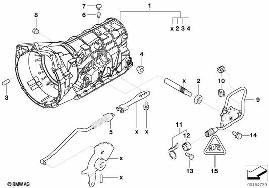 Barra de Conexión para BMW E46, E39, E38, E85 (OEM 24521423367). Original BMW.