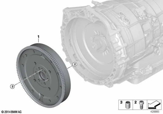 Amortiguador de Torsión para BMW F30N, G30 (OEM 21208681723). Original BMW