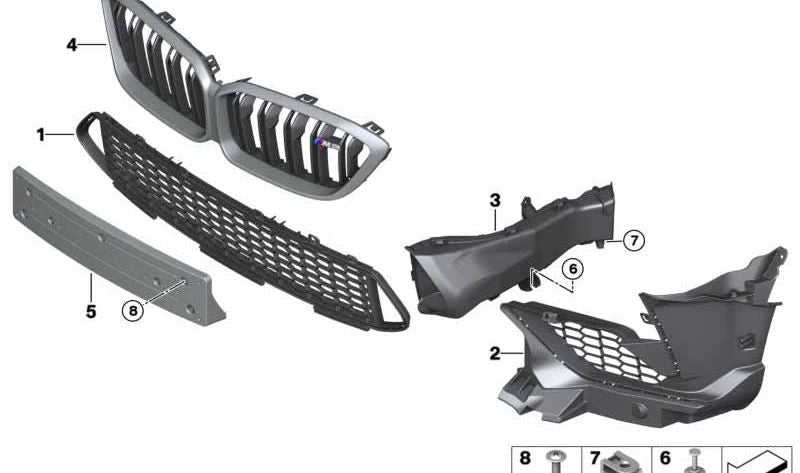 Conducto de freno izquierdo para BMW Serie 2 F87N (OEM 51748073527). Original BMW.