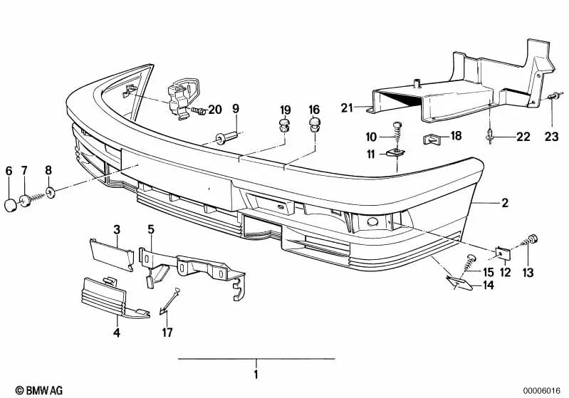 Right cover for BMW 5 Series E28 (OEM 51111934656). Original BMW