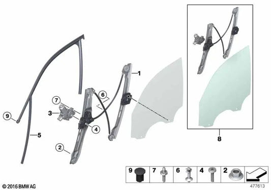 Parafuso para BMW F25 (OEM 67627287341). BMW original