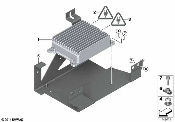 Tuerca C-Clip para BMW E81, E87N, F10, F11, F18 (OEM 07146953137). Original BMW.