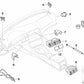 Right-hand floor heating channel for BMW E39 (OEM 64118368032). Original BMW