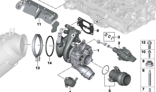 Juego de reparación para regulador electrónico para varios modelos de BMW y MINI como  Serie 1 F40, F52, Serie 2 F44, F45N, etc. (OEM 11655A7A286). Original BMW