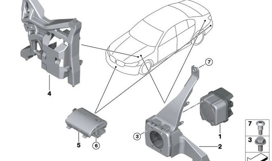 OEM 65125A04F35 Gerador de som do motor para BMW G26, i20. BMW original.