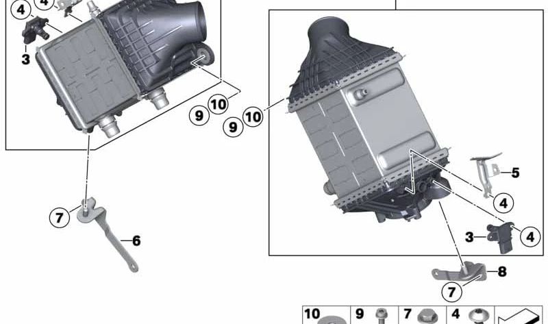 Válvula de ventilación del depósito OEM 17517843120 para BMW F10, F06, F12, F13. Original BMW.