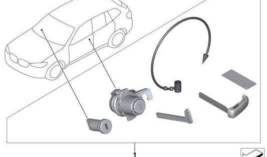 Coded Matching Kit for BMW 5 Series F90, G30, G31, 6 Series G32, 8 Series F91, G14, X5 F95, X6 F96, X7 G07 (OEM 51217444578). Original BMW