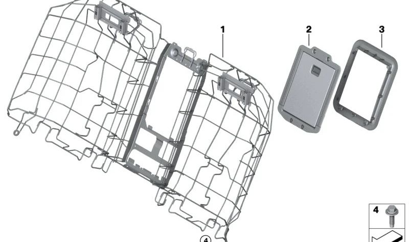 Tornillo autoperforante para BMW U06, F07, F10, F11, F18, F06, F12, F13, F01, F02, F04, G70, I01, U11, U12 (OEM 31106783907). Original BMW