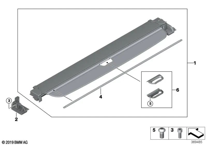 Juego de enchapes para BMW X5 F15, F85 (OEM 51477400253). Original BMW