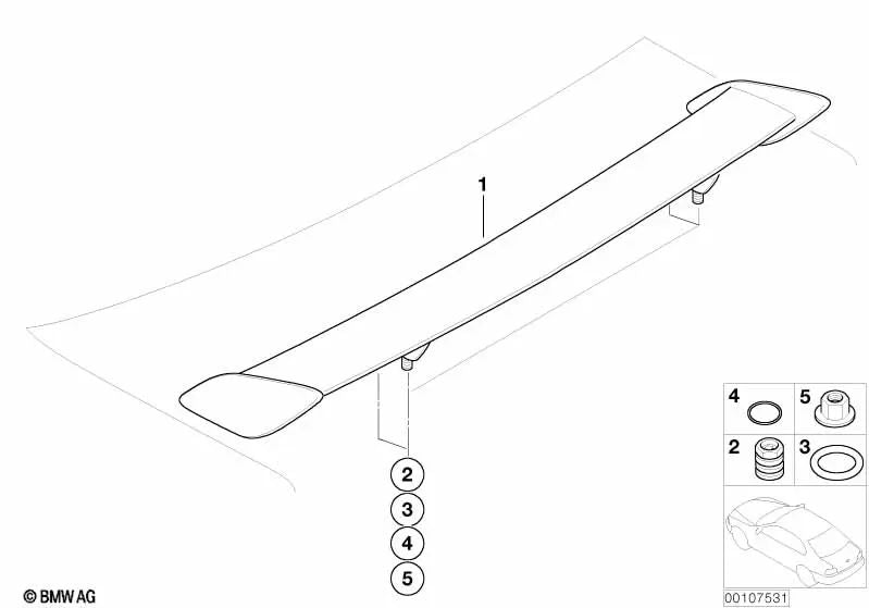 Sealing ring for BMW 3 Series E46 (OEM 07147110858). Original BMW