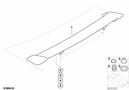 Sealing ring for BMW 3 Series E46 (OEM 07147110858). Original BMW