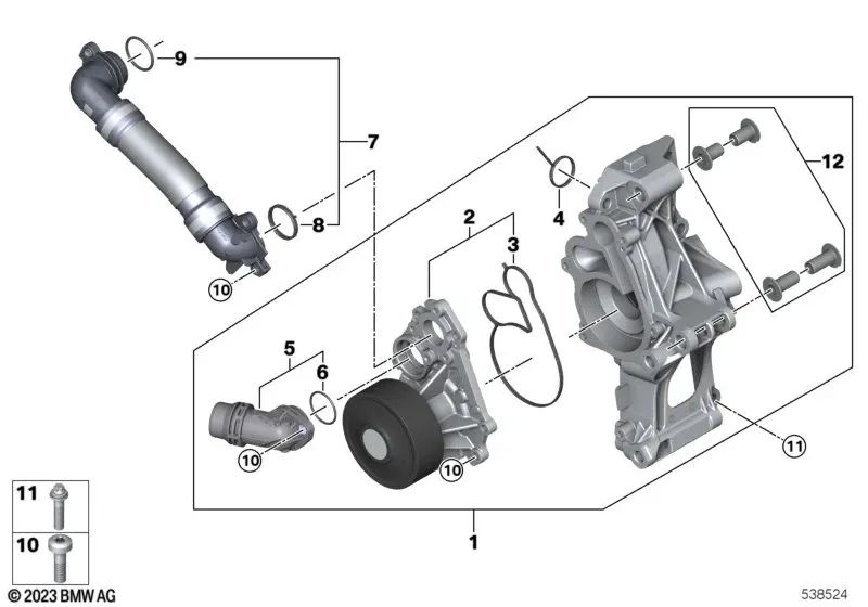 Profildichtung para BMW Serie 2 G42, Serie 3 G20, G21, Serie 4 G22, G23, G26, Serie 5 G30, G31, Serie 6 G32, Serie 7 G11N, G12N, Serie 8 G14, G15, G16, X3 G01, X4 G02, X5 G05, G18, X6 G06, X7 G07, Z4 G29 (OEM 11518482264). Original BMW.