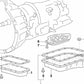 Cárter de aceite para BMW Serie 3 E36, E46, Serie 5 E34, E39 (OEM 24111218896). Original BMW