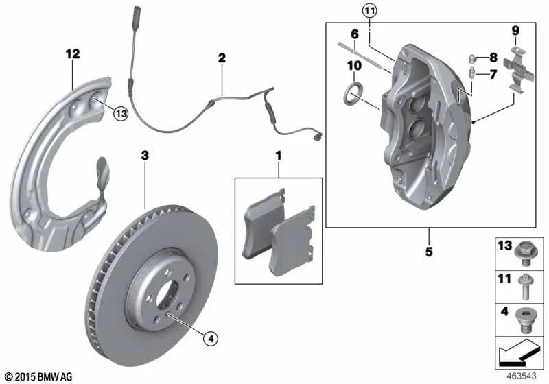 Guardabarros derecho para BMW G09 (OEM 34108831228). Original BMW