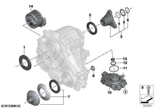 ASA Screw for BMW G20, G21, G28, G22, F90, G30, G31, G38, G32, G11, G12, F91, F92, F93, G14, G15, G16, F97, G01, G08, F98, G02, F95, G05, F96, G06, G07 (OEM 27108637596). Genuine BMW