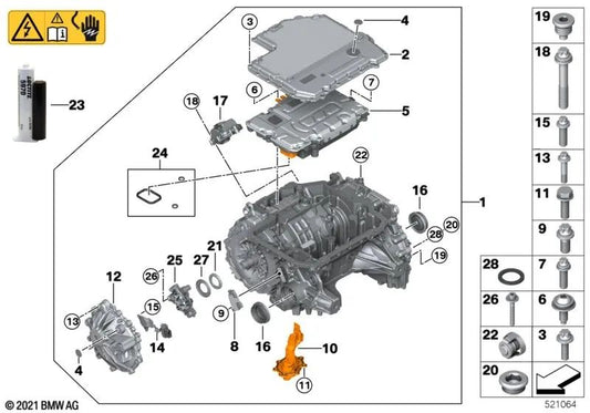 Machine Electronics E for BMW G70, I20 (OEM 12365A52BF0). Genuine BMW