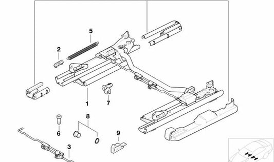 Cubierta para BMW Serie 7 E38 (OEM 52108197019). Original BMW